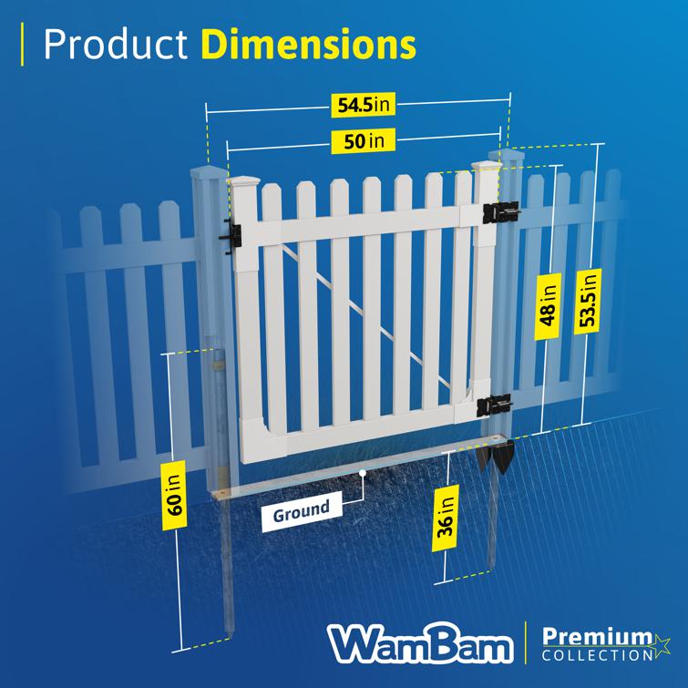 Jiminy Picket Vinyl Gate | WamBam Fence